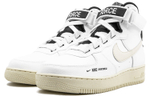 Кроссовки Nike Air Force 1 Utility White Light Cream Pu (Женская размерная сетка)