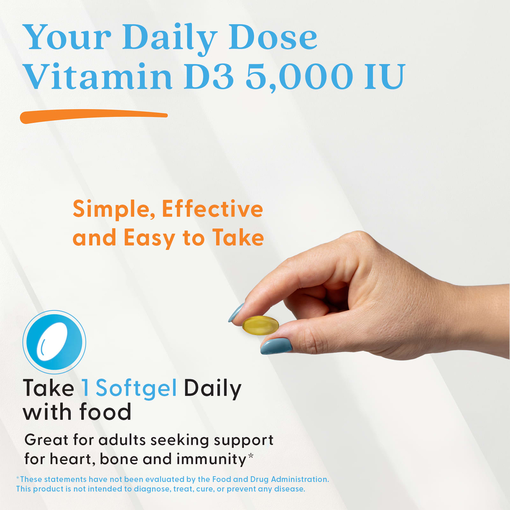 Doctor's Best, витамин D3, 125 мкг (5 000 МЕ), 180 капсул