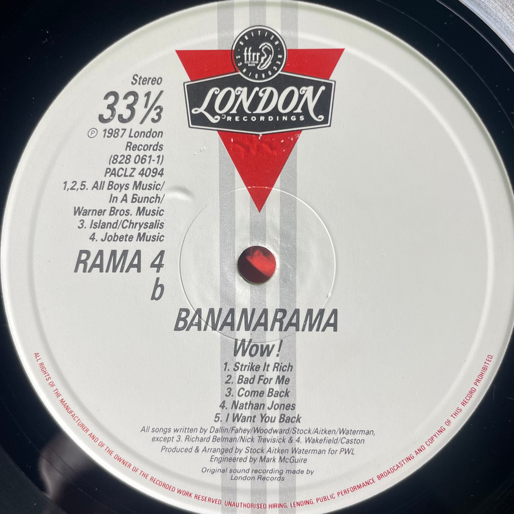 Bananarama - Wow! (Англия 1987г.)