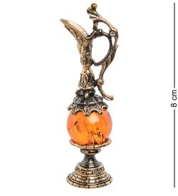 AM-1079 Фигурка «Кувшин» (латунь, янтарь)