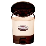 Ведро для мусора Тюльпан 8л (Шоколадный + слоновая кость)