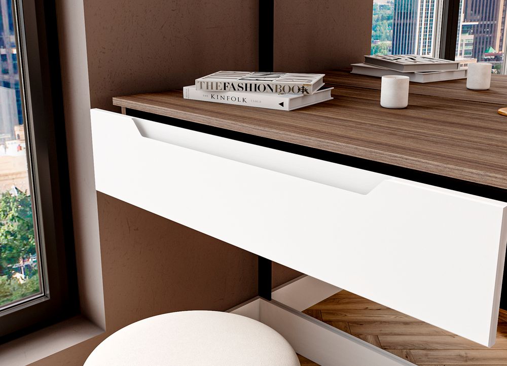 МС Роза Тумба подвесная 900 Орех Франклин/Тренто Белый софт, ДСВ Мебель