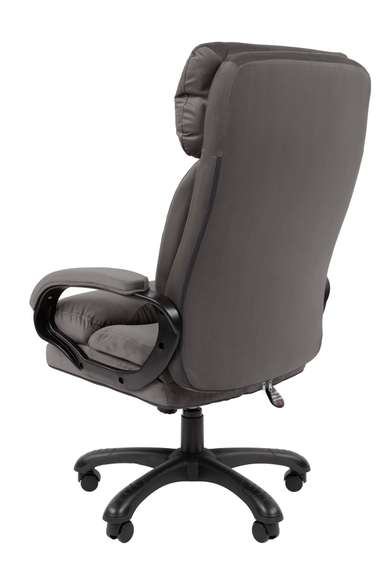 Кресло Chairman Home 505 Россия ткань Т-55 серый (черный пластик)