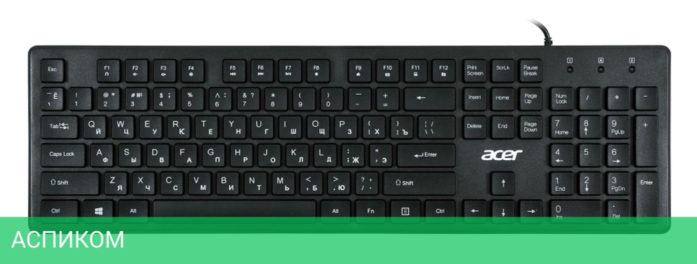 Клавиатура Acer OKW020 черный (ZL.KBDEE.001)