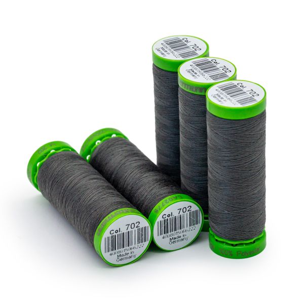 Нитки для тонких тканей Gutermann Extra Fine 150 (200 метров), 5 кат. | 702 мышино-серый