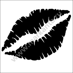 Наклейка "Женская улыбка"