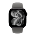 Умные часы Apple Watch Series 11 GPS, 42mm, Jet Black Aluminium Case with Stone Gray Sport Band, S/M