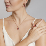 Кольцо Qudo Firenze light fuchsia 18 мм 611765 R/RG