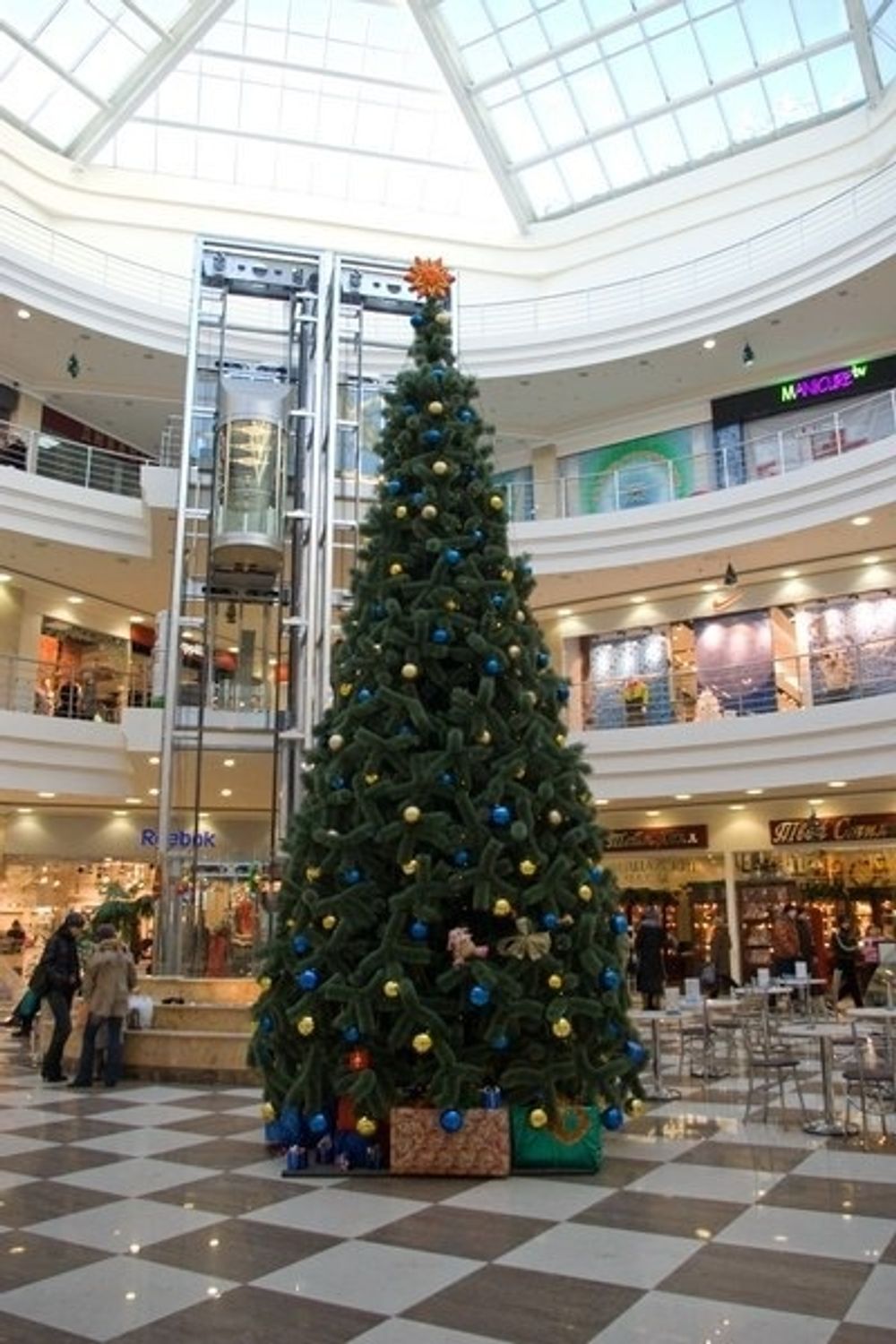 Уличная елка каркасная "Уральская сосна" (Леска) 17 м