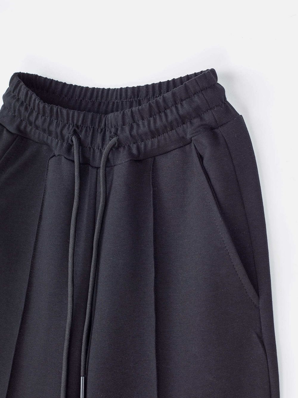 Брюки палаццо облегченные "Уголь" 7+