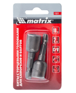 11571 Биты с торцевыми головками 10x45 мм, 2 шт. Matrix