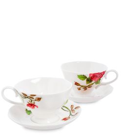 Pavone JS-08 Чайный набор на 2 перс. «Роза Рафаэлло»