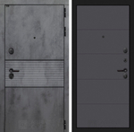 Дверь входная Лабиринт INFINITY  13 Графит софт металлическая