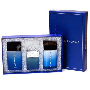 Набор для ухода за лицом Bergamo Lafuma Blue Homme for Men 3 Set для мужчин (тонер, эмульсия, туалетная вода)