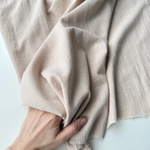 Полулен с крэш эффектом Бежевый