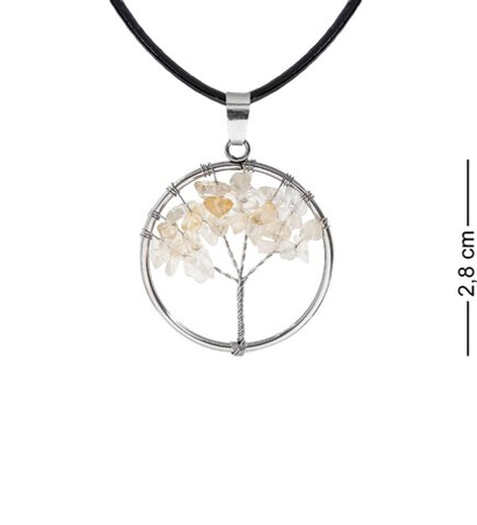 NP-04/2 Кулон с камнями «Цитрин»