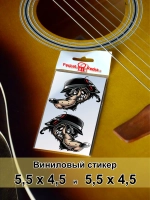 Стикеры - Крутой волк в каске