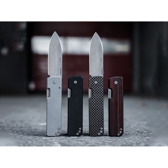 Складной нож Boker 01BO467 Lancer 42 Carbon c клинком из стали D2, рукоять карбон / Stainless Steel