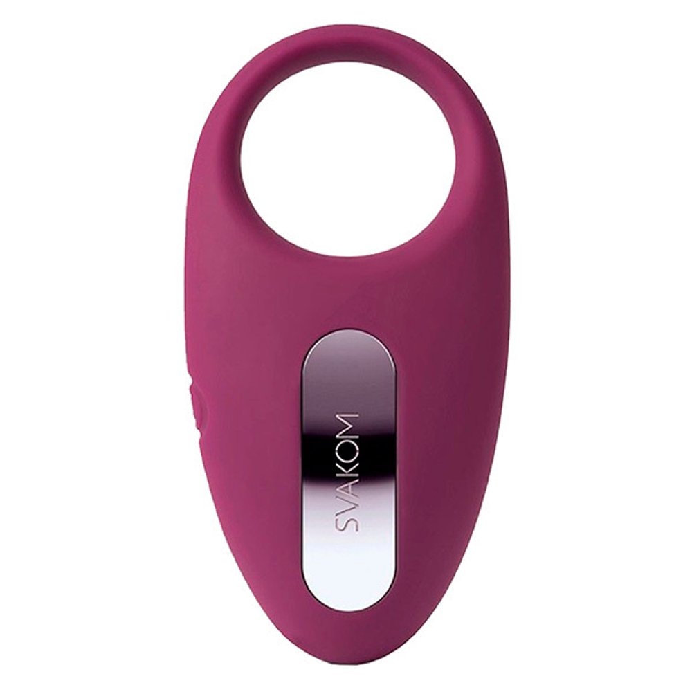Фиолетовое эрекционное виброкольцо 3см c пультом ДУ Svakom Winni Remote-controlled Vibrating Cock Ring Sring-02 W