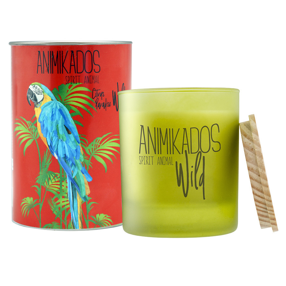 Свеча ароматическая wild parrot, Цитрусовый, 40 ч