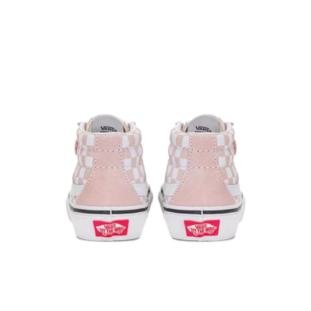 Детские кеды Vans SK8-MID Checkboard Shoes 'Pink White' VN00018TBQL
