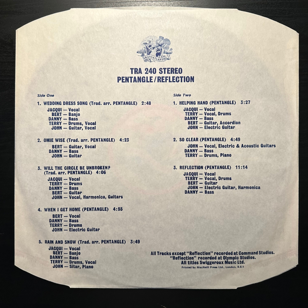 Pentangle - Reflection (Англия 1971г.)