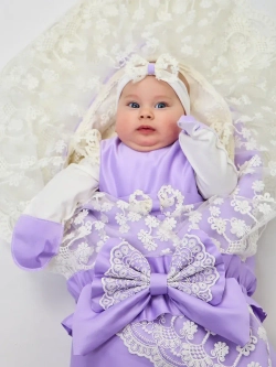 Конверт на выписку с платьем летний