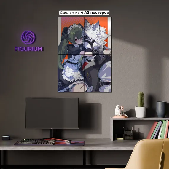 Постер Corin x Lycaon - Zenless Zone Zero