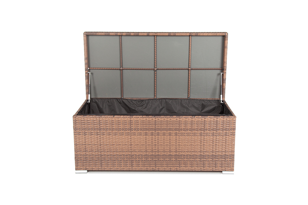 "Порту" сундук водонепроницаемый из искусственного ротанга, цвет коричневый