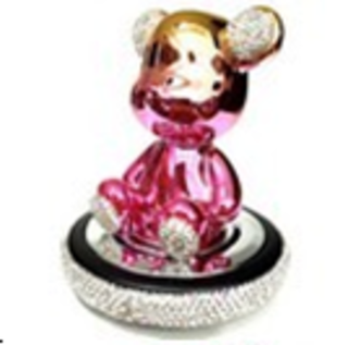 Ароматизатор-игрушка -на торпеду- Мишка - YC-14GG золото-пудровый