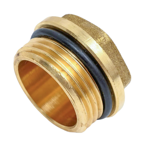 Заглушка латун с уплотнительным кольцом 1/2 Ш. ViEiR  (600/20шт)