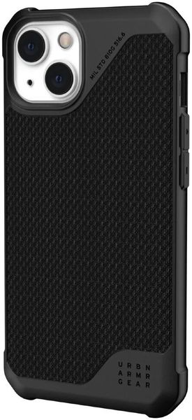 Чехол с поддержкой MAGSAFE Uag Metropolis LT ткань Armortex для iPhone 13 6.1" черный (Kevlar-Black) 11317O183940