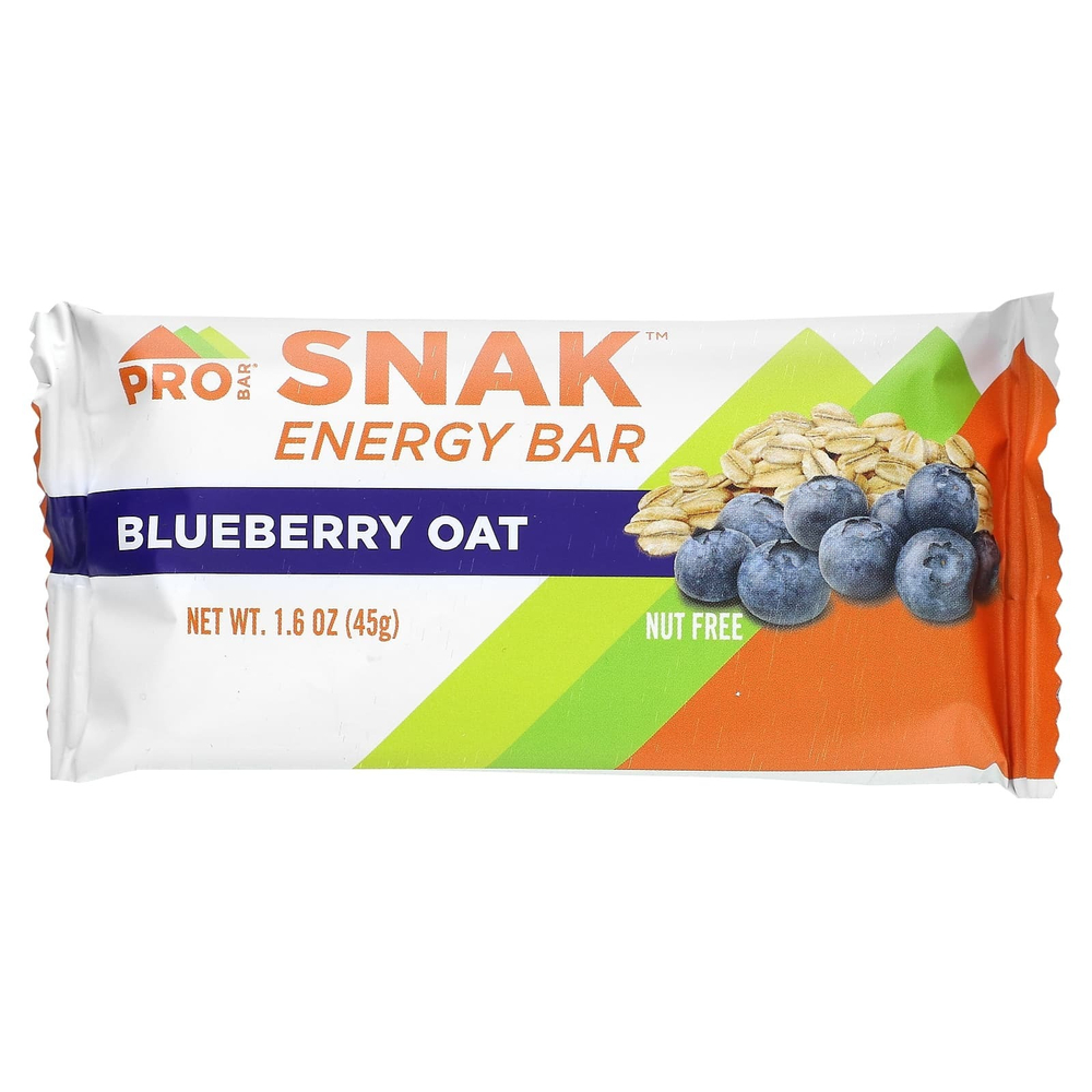 ProBar, SNAK™, энергетический батончик, овсянка с голубикой, 12 батончиков по 45 г (1,6 унции)