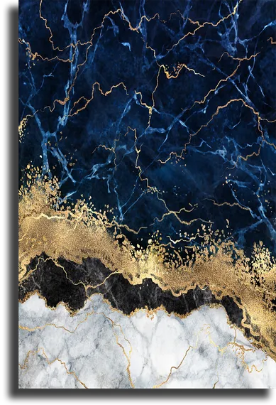 Постер "Темно-синий мрамор"