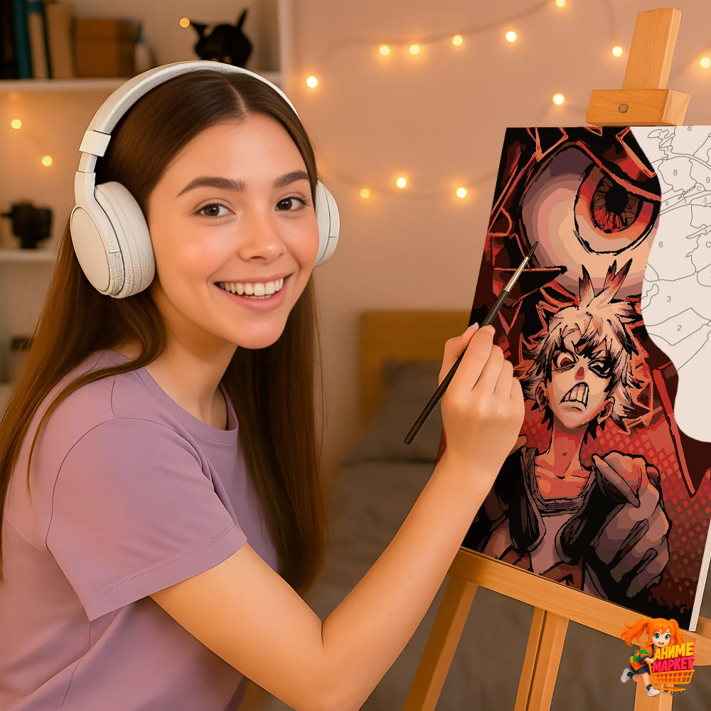 Картина по номерам Гачиакута Рудо Сюребрек