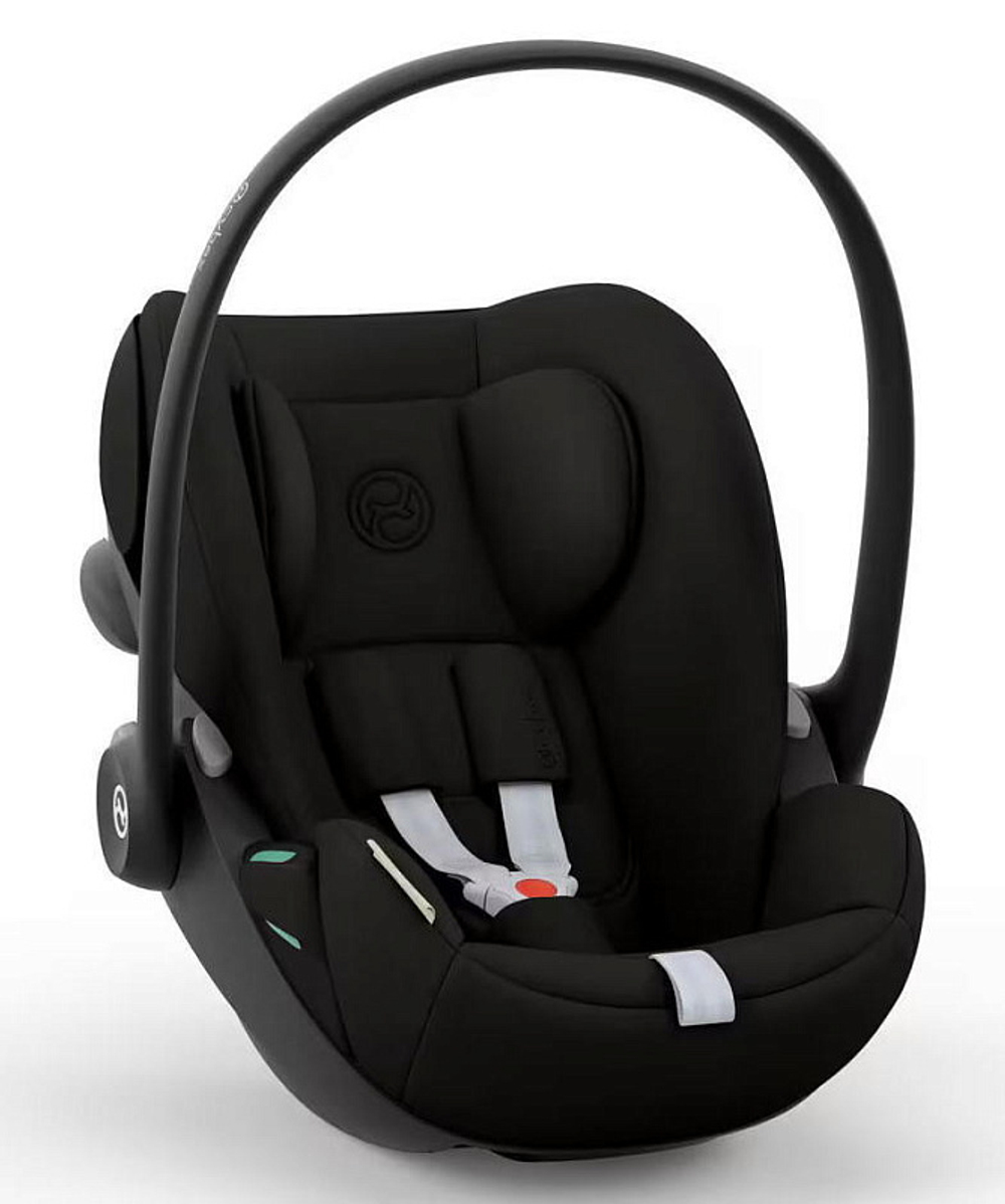 Коляска Cybex Coya Rosegold Frame Cloud G i-Size Magic Black 2 в 1 Peach Pink с дождевиком и бампером