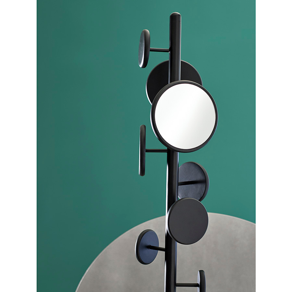 Вешалка напольная с полкой Lingon, черная