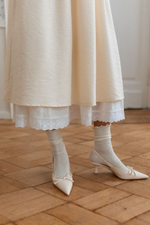 Подъюбник c рюшей, Айвори