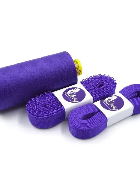 289 К-94/9 Резинка ажурная Lauma 9 мм, фиолетовый 289