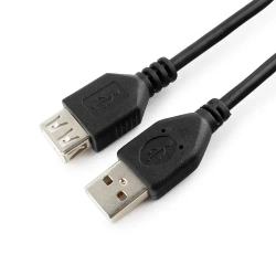 Cablexpert Удлинитель кабеля USB 2.0 Type-A/USB 2.0 Type-A, 1.8 м, черный
