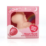 Персиковый клиторальный стимулятор 11см с режимом пульсации Unihorn Heart Throb UNIHT