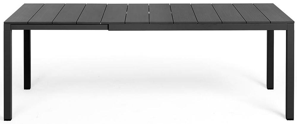 Стол металлический раздвижной Nardi Rio Alu 140 Extensibile, антрацит