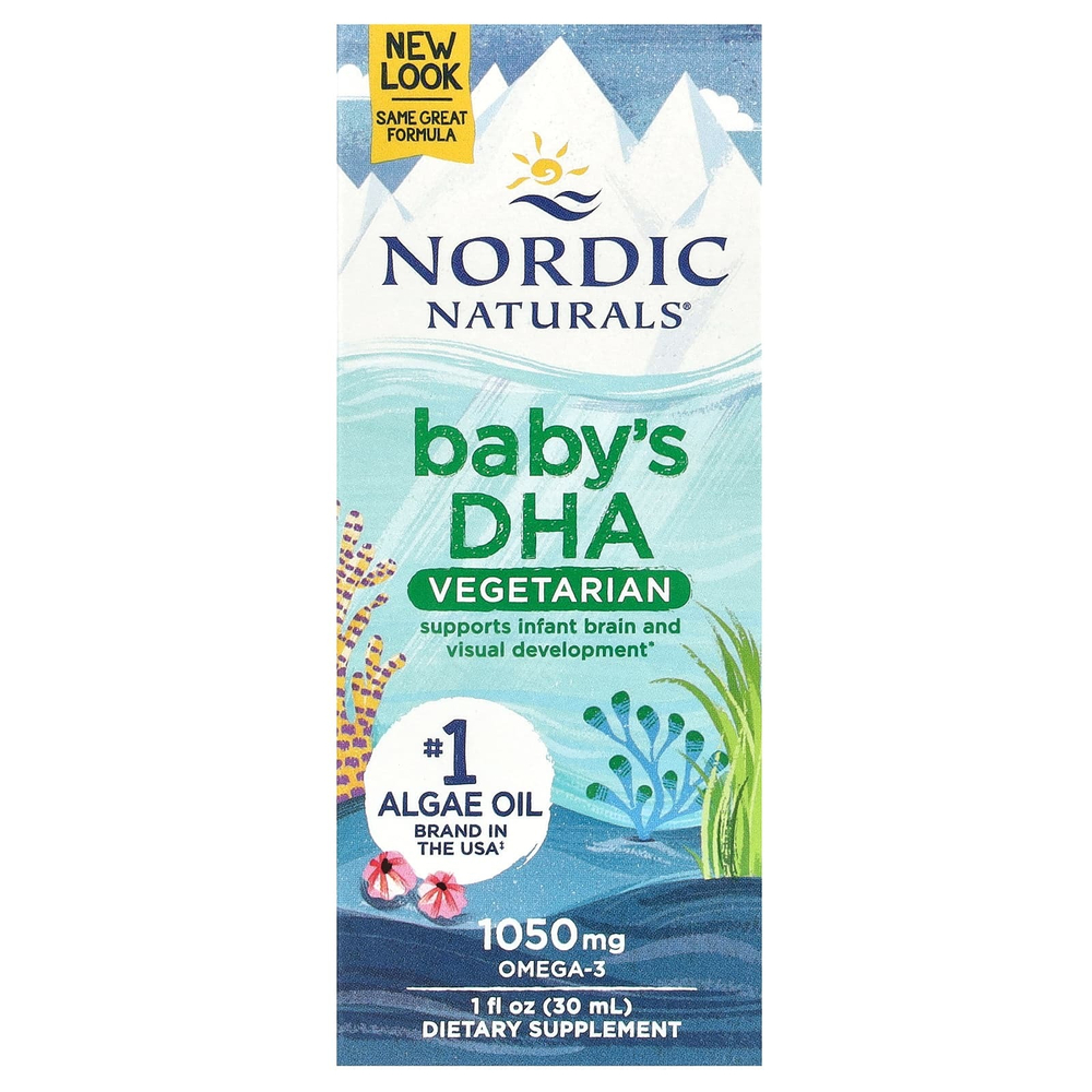 Nordic Naturals, ДГК для детей, вегетарианский продукт, 1050 мг, 30 мл (1 жидк. Унция)