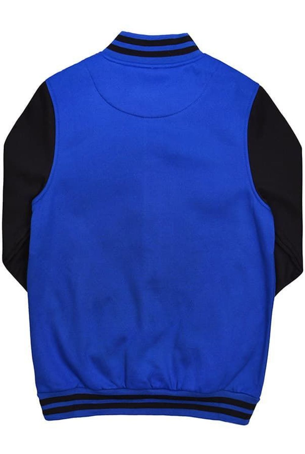 Бомбер синий с черным фото спина Бомбер синий с черным фото спина