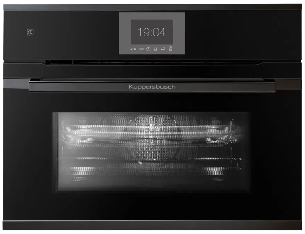 Компактный духовой шкаф с микроволнами Kuppersbusch CBM 6550.0 S2 Black Chrome