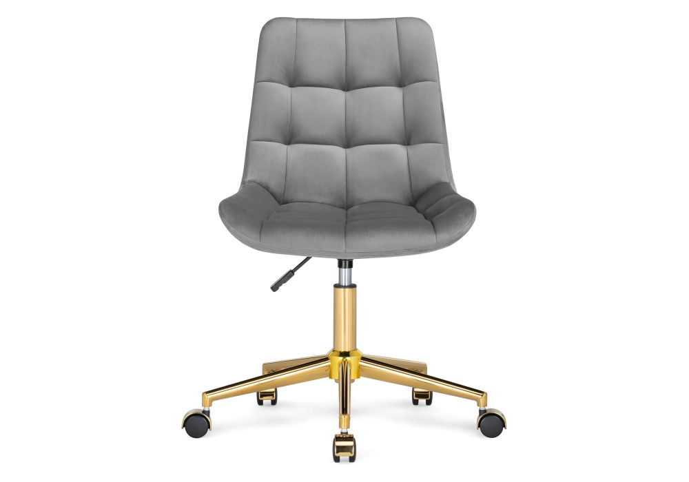 Компьютерное кресло Честер темно-серый / золото