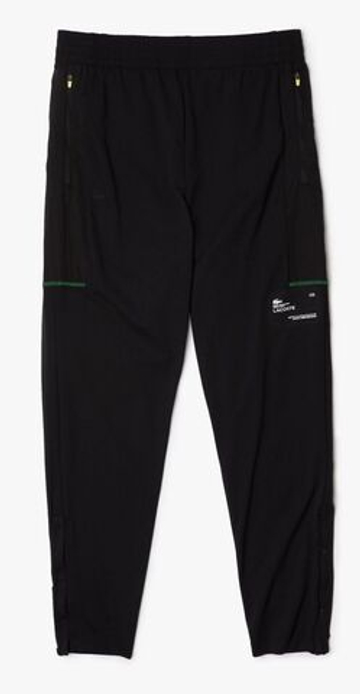 Мужские теннисные штаны Lacoste SPORT Men Zip Pockets Tapered Tracksuit Trousers - черный