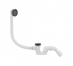 Автоматический сливы-перелив для ванны Grocenberg GB230BL Чёрный матовый