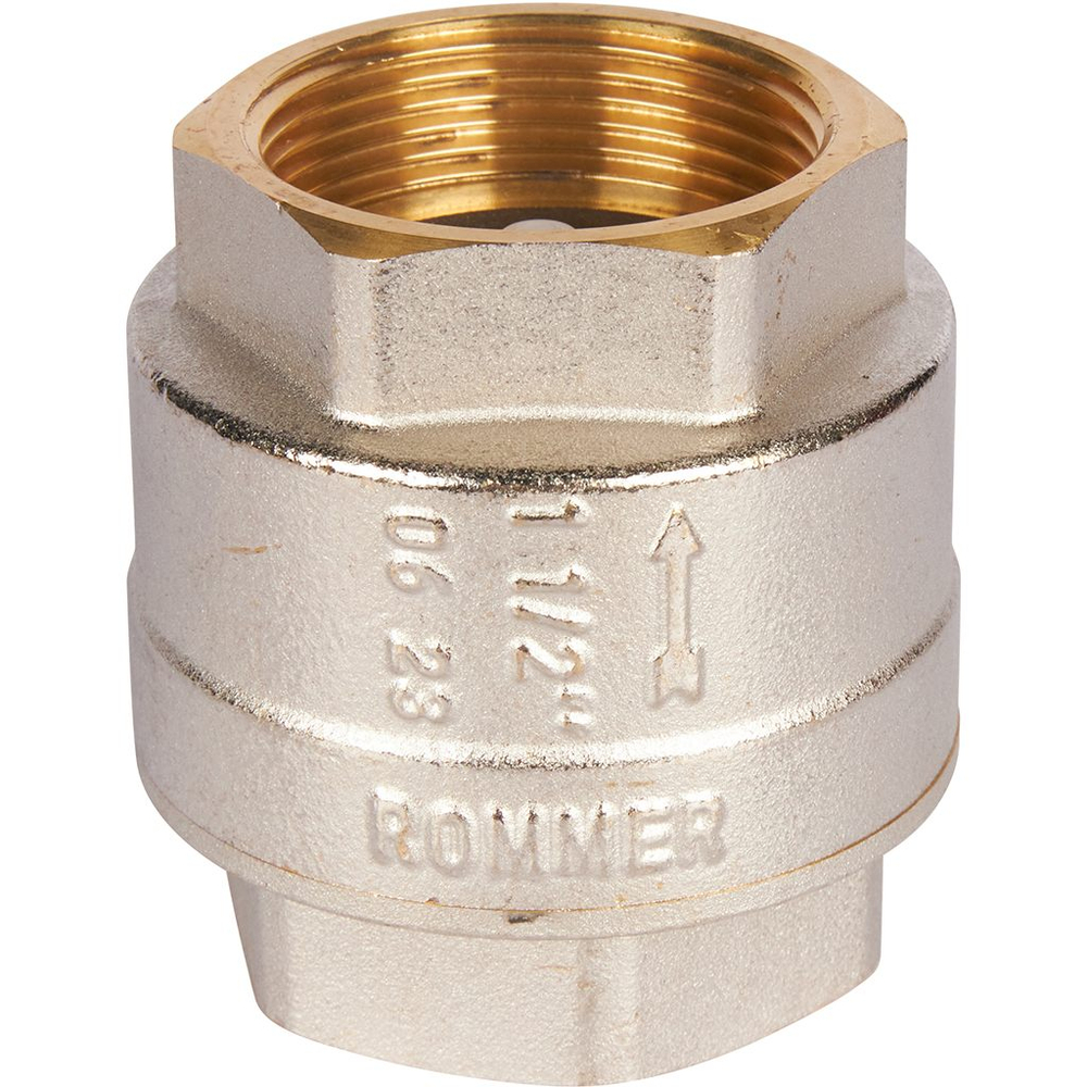 Клапан обратный ROMMER RVC-0002 - 1"1/2 (ВР/ВР, PN16, Tmax 90°C, с пластиковым седлом)