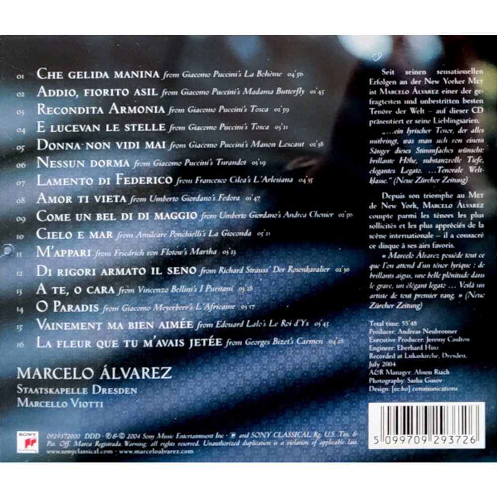 Marcelo Alvarez, Staatskapelle Dresden, Marcello Viotti / The Tenor's Passion (CD)